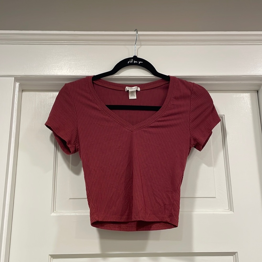 TJ Maxx low V-neck top